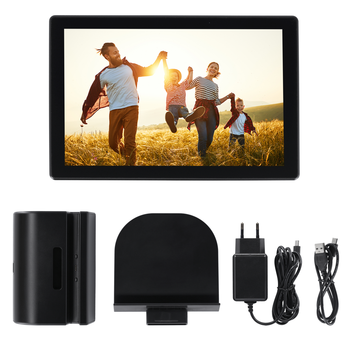 Smarter Bilderrahmen | 10" Diagonale | Wifi | App Steuerung | Modell 106 Portable
