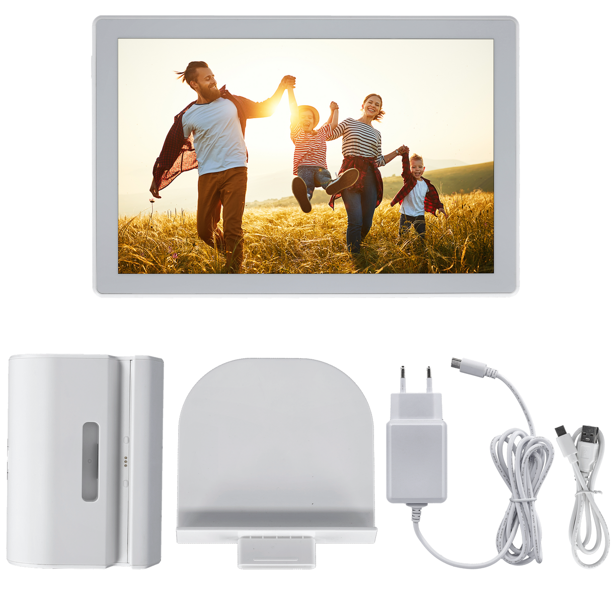 Smarter Bilderrahmen | 10" Diagonale | Wifi | App Steuerung | Modell 106 Portable